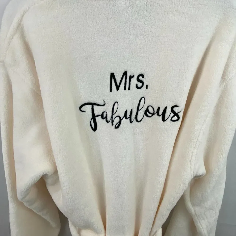 Port Authority Mrs. Fabulous Plush Robe Size S/M